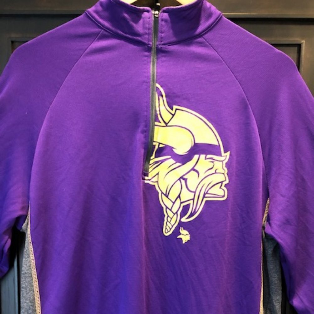 NFL Vikings Pullover top 1/4 zip